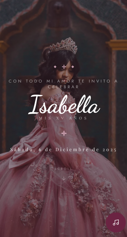 Romántico Floral XV años