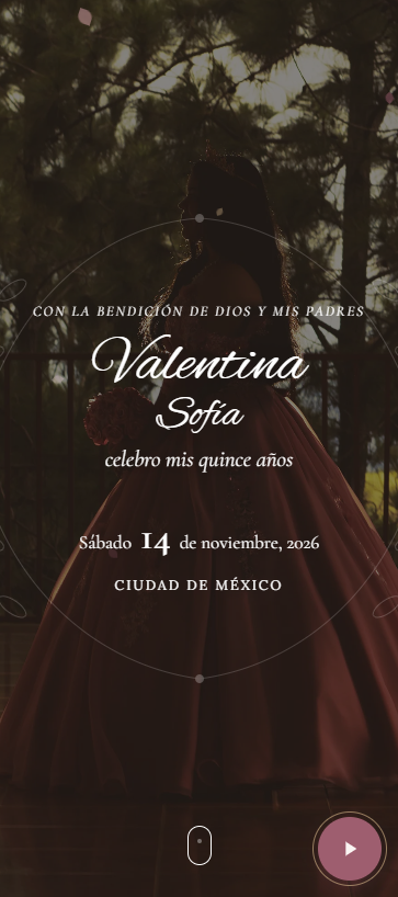 Romántico Floral XV años